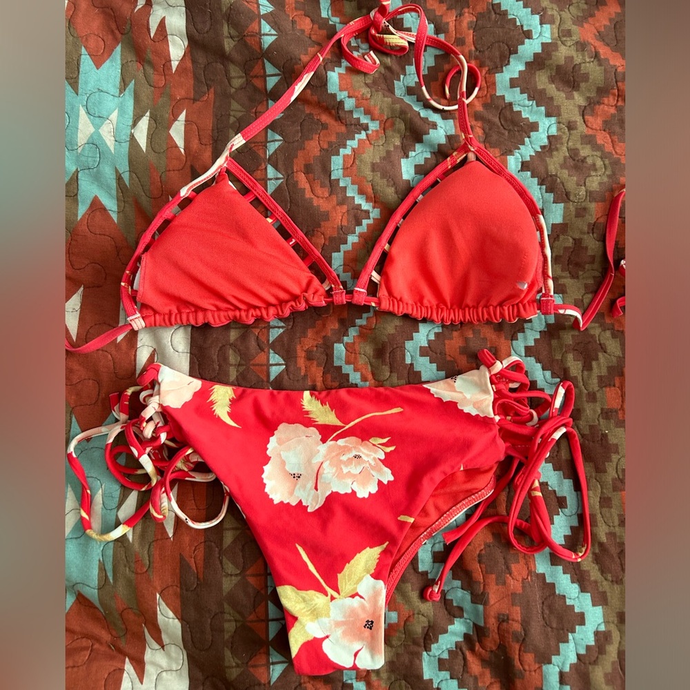 BILLABONG 2 TWO PIECE Floral Dawn Hawaii Bikini Set - Picture 4 of 7